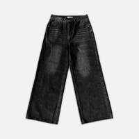WASHED BLACK - Wide Leg Denim